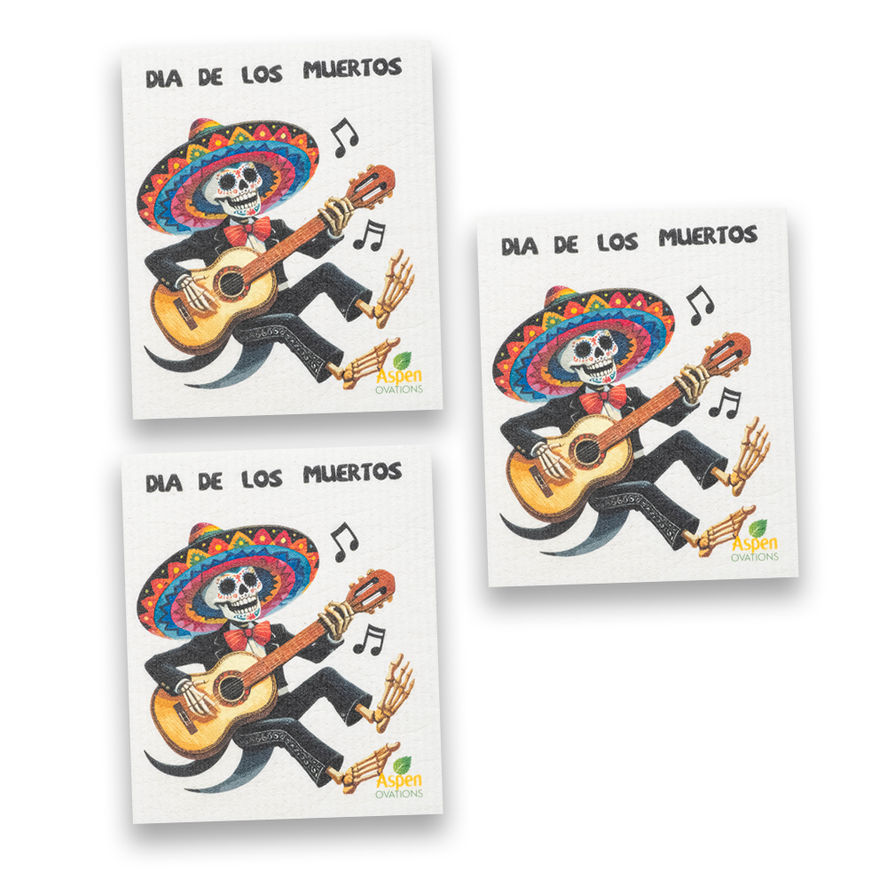 Dia de los muertos Set of 3 Dishcloth Eco-Friendly The Ultimate Eco Dishcloth – Durable, Multi-Use