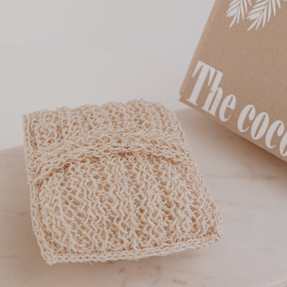 Handmade Natural Fiber Body Scrubber – Eco-Friendly Exfoliating, Sustainable Shower & Bath Sponge