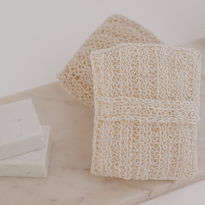Handmade Natural Fiber Body Scrubber – Eco-Friendly Exfoliating, Sustainable Shower & Bath Sponge