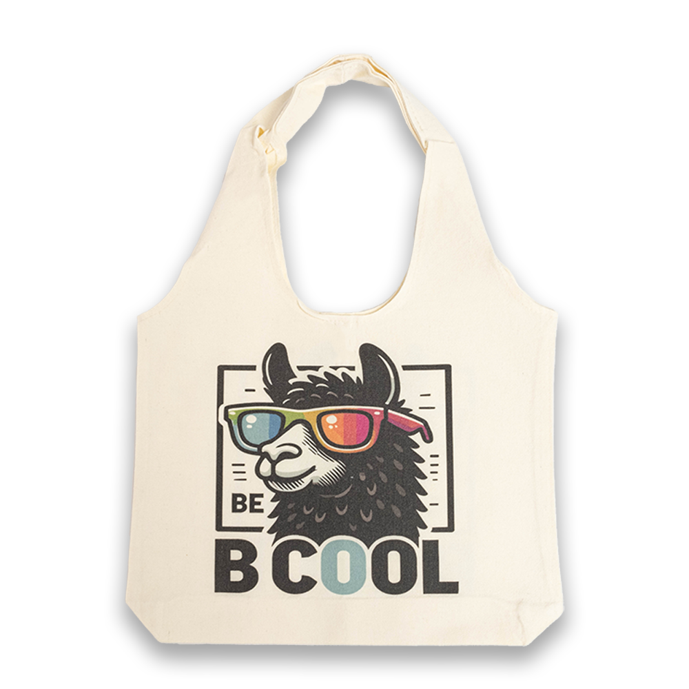 Eco-Friendly Canvas Tote Bag Reusable Shopping B-COOL