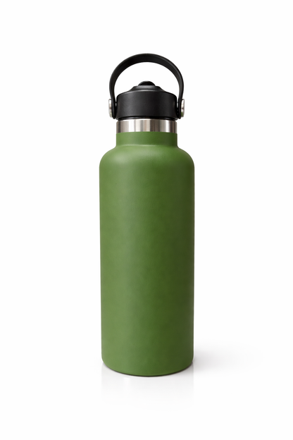 24oz Insulated Stainless Steel Water Bottle  Sports Water Bottle,travel water bottle green