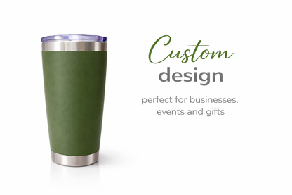 20 oz Custom Tumbler – Personalized Logo Travel Cup for Businesses, Events & Gifts