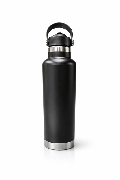 24oz Insulated Stainless Steel Water Bottle  Sports Water Bottle,travel water bottle black