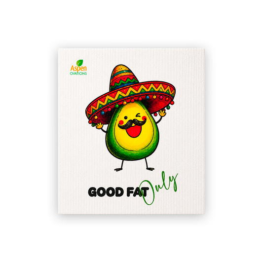 Cute Avocado  Swedish Dishcloth Set | Funny  Avocado Kitchen Cloths | Reusable Eco Friendly Sponge Cloth Bundle | Cinco de Mayo Decor Gift Set (Copy) (Copy) (Copy)