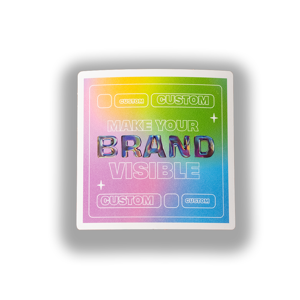 Custom SQUARE Stickers – Waterproof Vinyl - Business Logo & Personalized Labels