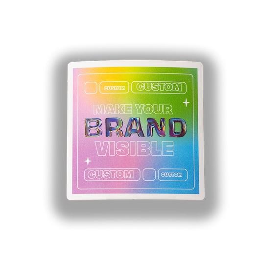 Custom SQUARE Stickers – Waterproof Vinyl - Business Logo & Personalized Labels