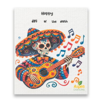 Happy day of the dead to you Dishcloth Eco-Friendly, Reusable Kitchen Sponge Cloth for Sustainable Cleaning