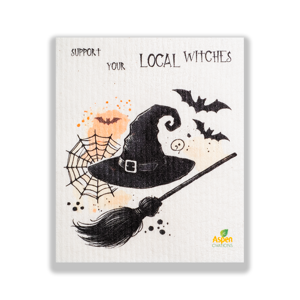 Halloween / Local Witches Swedish Dishcloth Eco-Friendly