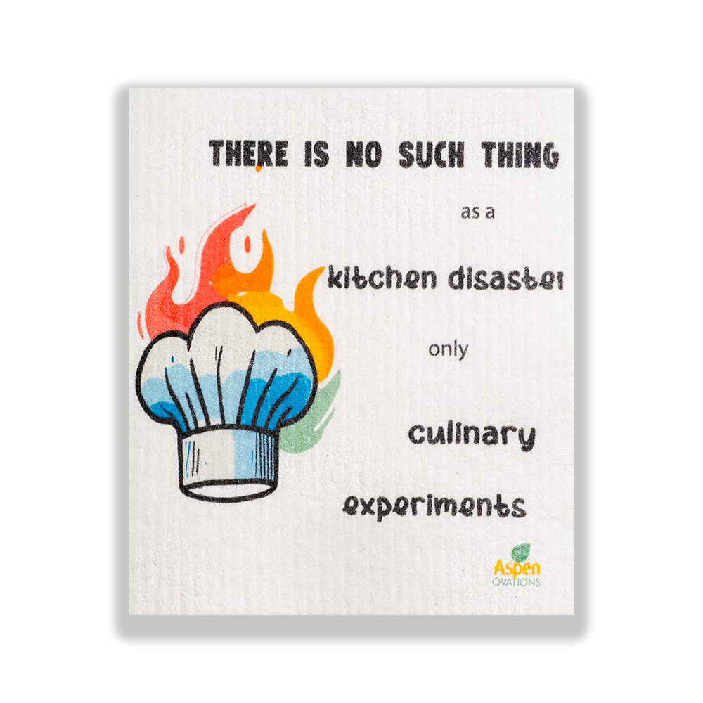 Funny Kitchen saying Swedish Dishcloth Eco-Friendly