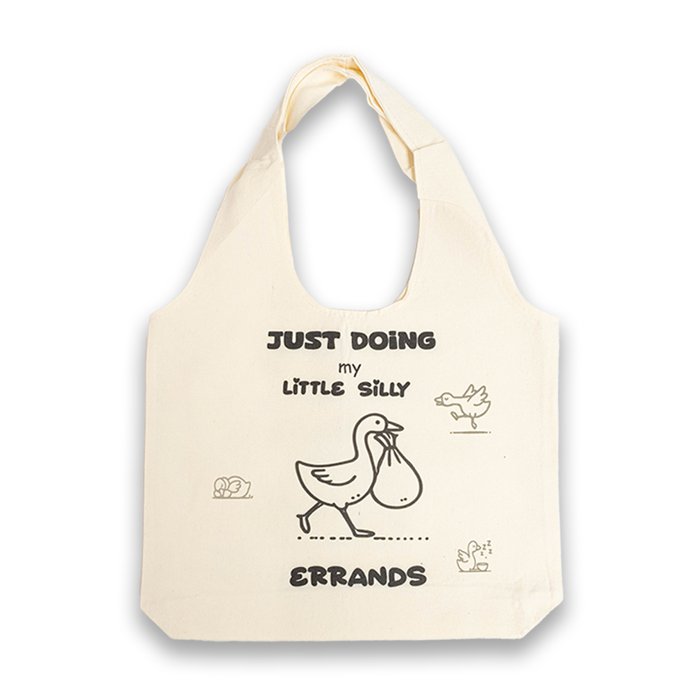 Eco-Friendly Canvas Tote Bag Reusable Shopping LITTLE SILLY ERRANDS