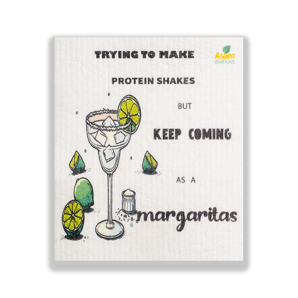 Funny saying / Margarita Swedish Dishcloth Eco-Friendly