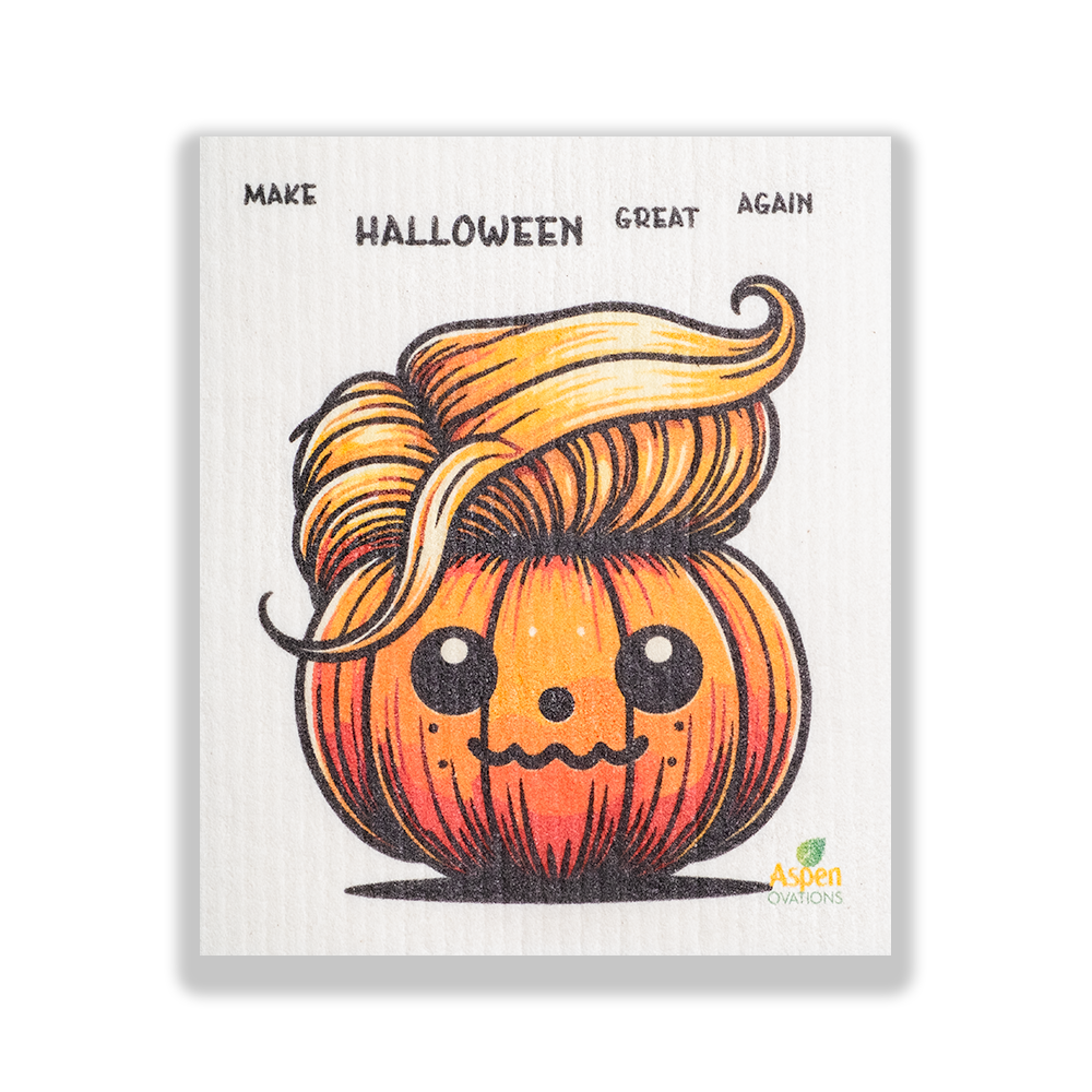 Make Halloween Great Again Swedish Dishcloth Eco-Friendly