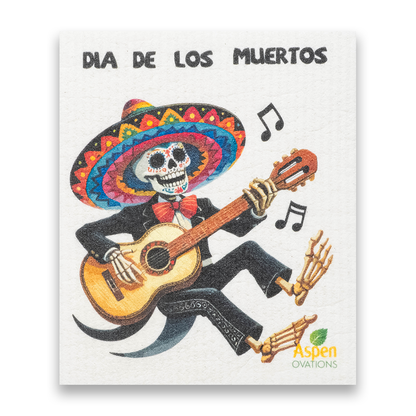 Dia de los muertos-Happy day of the dead mixed Set of 3 Dishcloth Eco-Friendly, Reusable Kitchen Sponge Cloth for Sustainable Cleaning