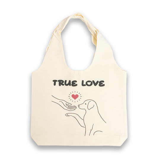 Eco-Friendly Canvas Tote Bag Reusable Shopping TRUE LOVE