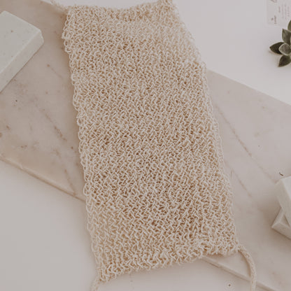 Eco-Friendly Back Scrubber Strap – Natural Fiber Exfoliating Body Scrub Belt for Shower, Reusable Bath Loofah for Deep Cleansing